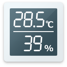 一般的な温湿度計イメージ