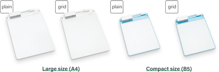 PLUS Memo Pad KAITE 2 Clean Notebook A4 Grid 5mm 211 x 297mm KA-202G-JP 428-540 