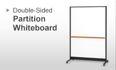 Double-Sided Partition Whiteboard