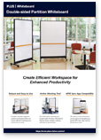 PLUS Double-sided Partition Whiteboard(WBC-DSK) Flyer 