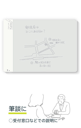 筆談に