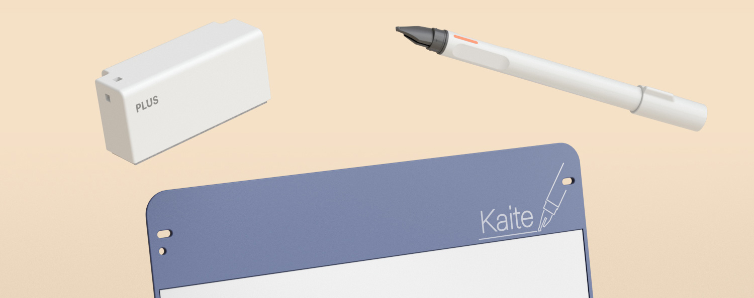 Kaiteアクセサリー。ペン、イレーザー